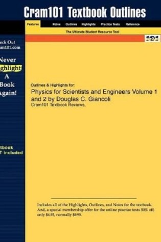 Cover of Studyguide for Physics for Scientists and Engineers Volume 1 and 2 by Giancoli, Douglas C., ISBN 9780321542144