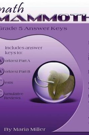 Cover of Math Mammoth Grade 5 Answer Keys