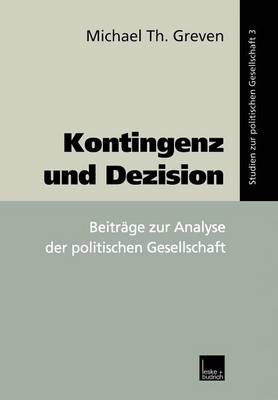 Book cover for Kontingenz und Dezision