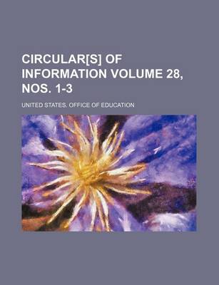 Book cover for Circular[s] of Information Volume 28, Nos. 1-3