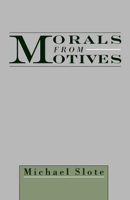 Book cover for Morals from Motives