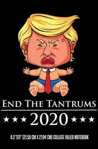 Cover of End The Tantrums 2020 8.5"x11" (21.59 cm x 27.94 cm) College Ruled Notebook