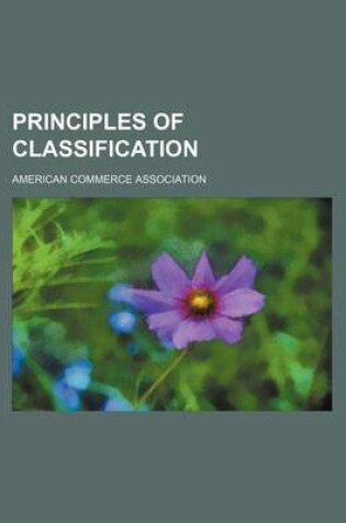 Cover of Principles of Classification