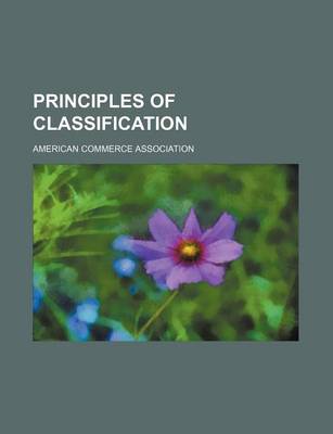 Book cover for Principles of Classification