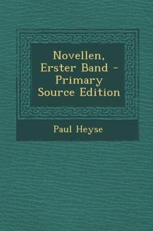 Cover of Novellen, Erster Band