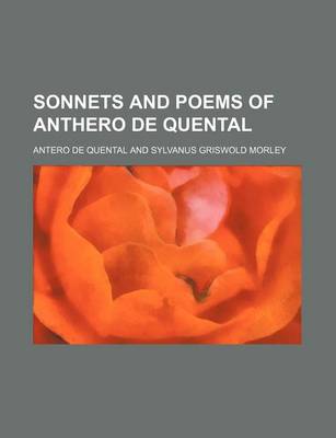 Book cover for Sonnets and Poems of Anthero de Quental