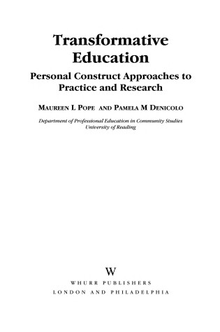 Cover of Transformative Education