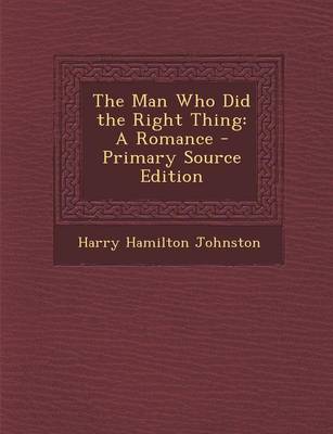 Book cover for The Man Who Did the Right Thing