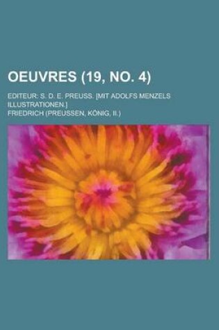 Cover of Oeuvres; Editeur