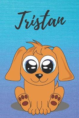 Book cover for Tristan dog coloring book / notebook / journal / diary