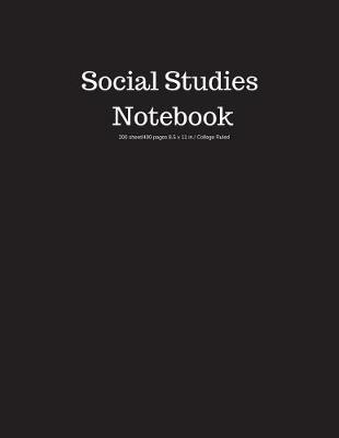 Book cover for Social Studies Notebook 200 Sheet/400 Pages 8.5 X 11 In.-College Ruled