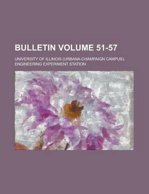 Book cover for Bulletin Volume 51-57