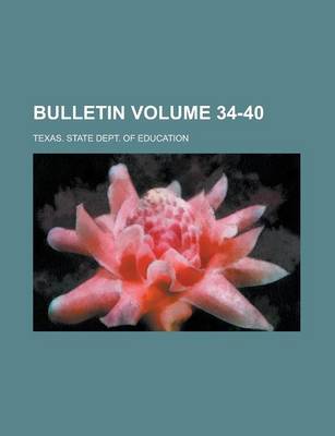 Book cover for Bulletin Volume 34-40