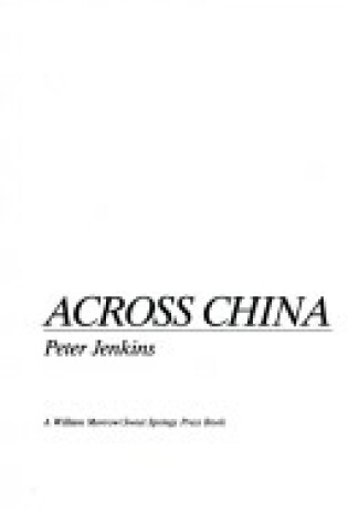 Cover of Across China