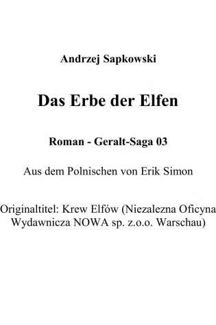 Cover of Das Erbe der Elfen