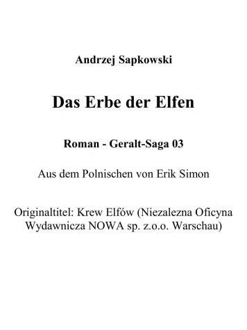 Book cover for Das Erbe der Elfen