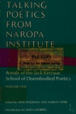 Cover of Talking Poetics Naropa