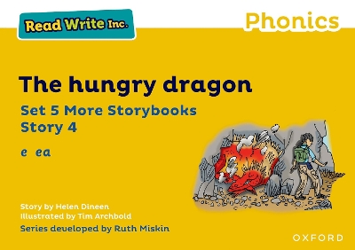 Book cover for Read Write Inc Phonics: Yellow Set 5 More Storybook 4 The hungry dragon