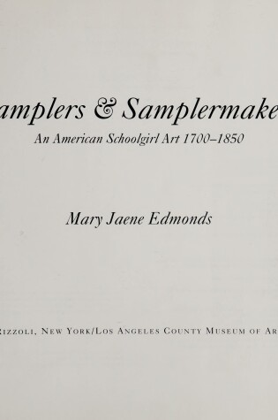 Cover of Samplers & Samplermakers