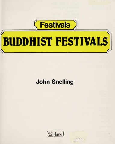 Book cover for Buddhist Festivals