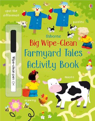 Book cover for Big Wipe Clean Farmyard Tales Activity Book