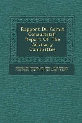 Cover of Rapport Du Comit Consultatif