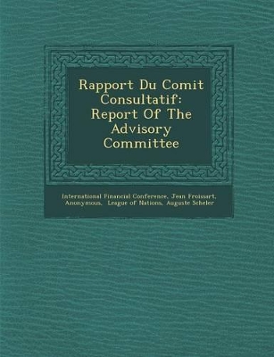 Book cover for Rapport Du Comit Consultatif