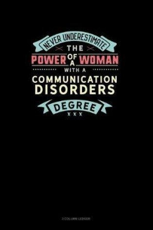 Cover of Never Underestimate The Power Of A Woman With A Communication Disorders Degree