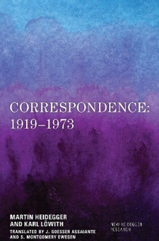 Cover of Correspondence: 1919-1973