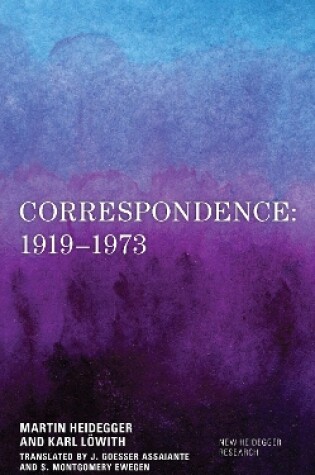 Cover of Correspondence: 1919-1973