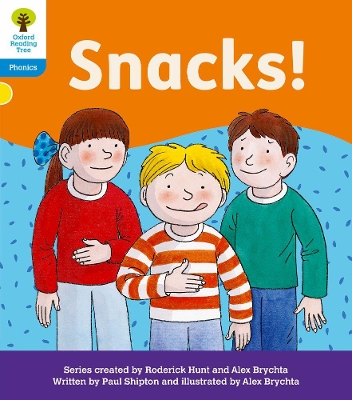 Cover of Oxford Reading Tree: Floppy's Phonics Decoding Practice: Oxford Level 3: Snacks!