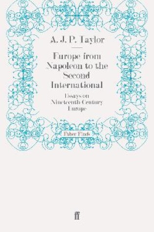 Cover of Europe from Napoleon to the Second International