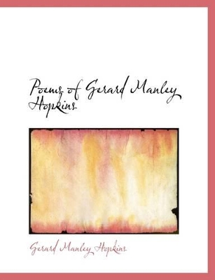 Book cover for Poems of Gerard Manley Hopkins