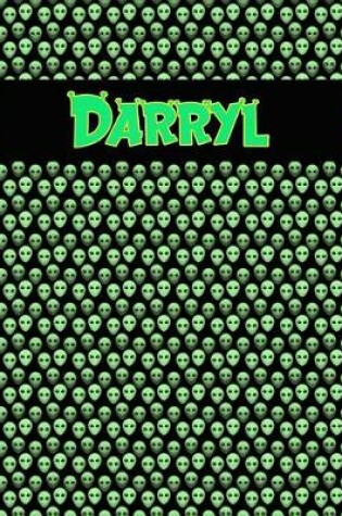 Cover of 120 Page Handwriting Practice Book with Green Alien Cover Darryl