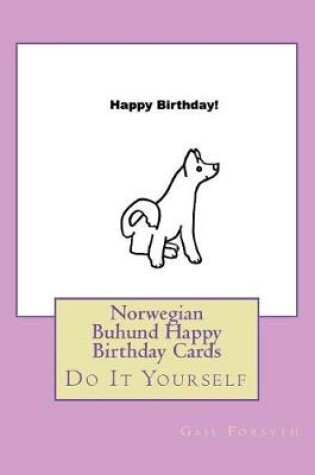 Cover of Norwegian Buhund Happy Birthday Cards