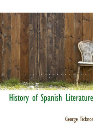 Cover of History of Spanish Literature