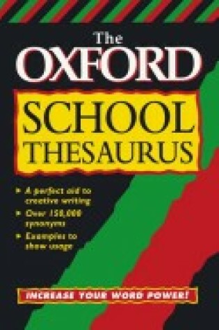 Cover of The Oxford School Thesaurus