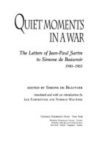 Cover of Quiet Moments in a War