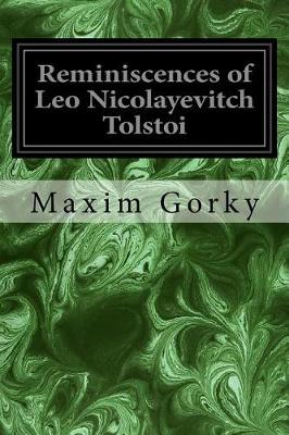 Book cover for Reminiscences of Leo Nicolayevitch Tolstoi