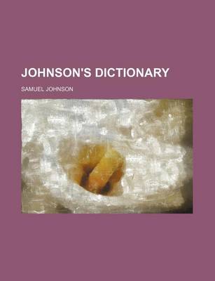 Book cover for Johnson's Dictionary