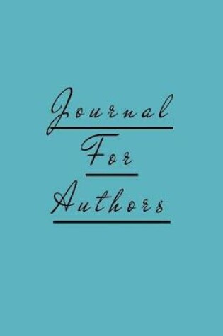 Cover of Journal For Authors