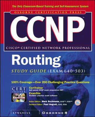 Book cover for "CCNP" Routing Study Guide (Exam 640-503)