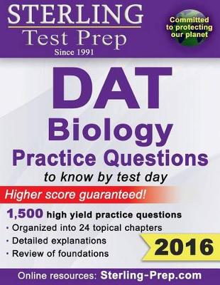 Book cover for Sterling DAT Biology Practice Questions