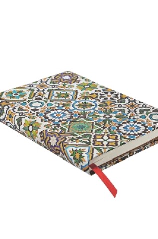 Cover of Porto (Portuguese Tiles) Midi Dot-Grid Hardback Journal (Elastic Band Closure)