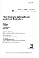 Cover of Fiber Optics and Optoelectronics for Network Applications