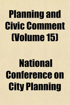 Book cover for Planning and Civic Comment (Volume 15)