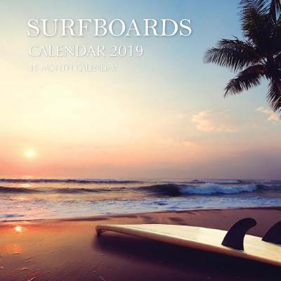 Book cover for Surfboards Calendar 2019