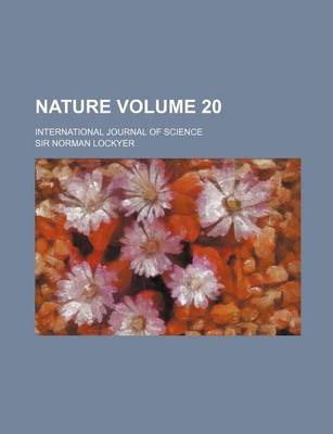 Book cover for Nature Volume 20; International Journal of Science