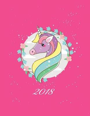 Cover of 2018 Planner Weekly and Monthly Unicorn