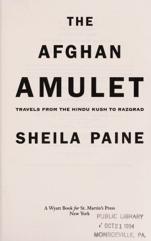 Book cover for The Afghan Amulet